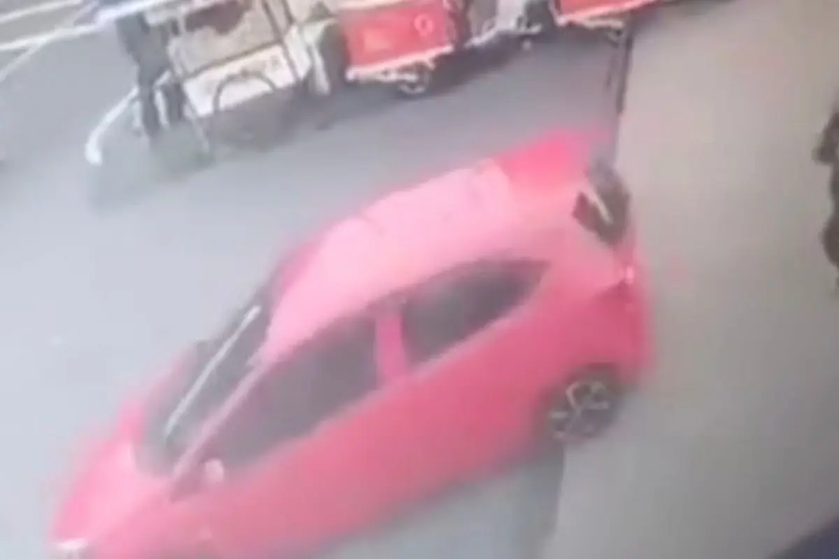 Pengemudi Brio kabur usai isi bensin di SPBU kawasan Rempoa, Tangerang Selatan.