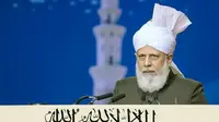 Pimpinan Dunia Komunitas Muslim Ahmadiyah, Khalifah Kelima (Khalifah), Hazrat Mirza Masroor Ahmad. (Istimewa)