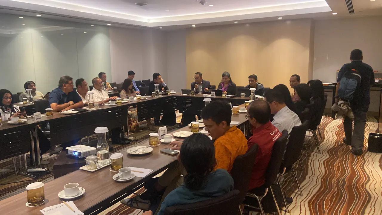 Focus Group Discussion bertema Cawe-Cawe Presiden Jokowi Melanggar Hukum dan Konstitusi UUD 45? di Jakarta, Kamis (1/2/2024).