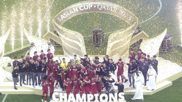 Foto: Hattrick Penalti Akram Afif Kubur Mimpi Yordania jadi Juara Piala Asia 2023, Qatar Back to Back Jadi Kampiun