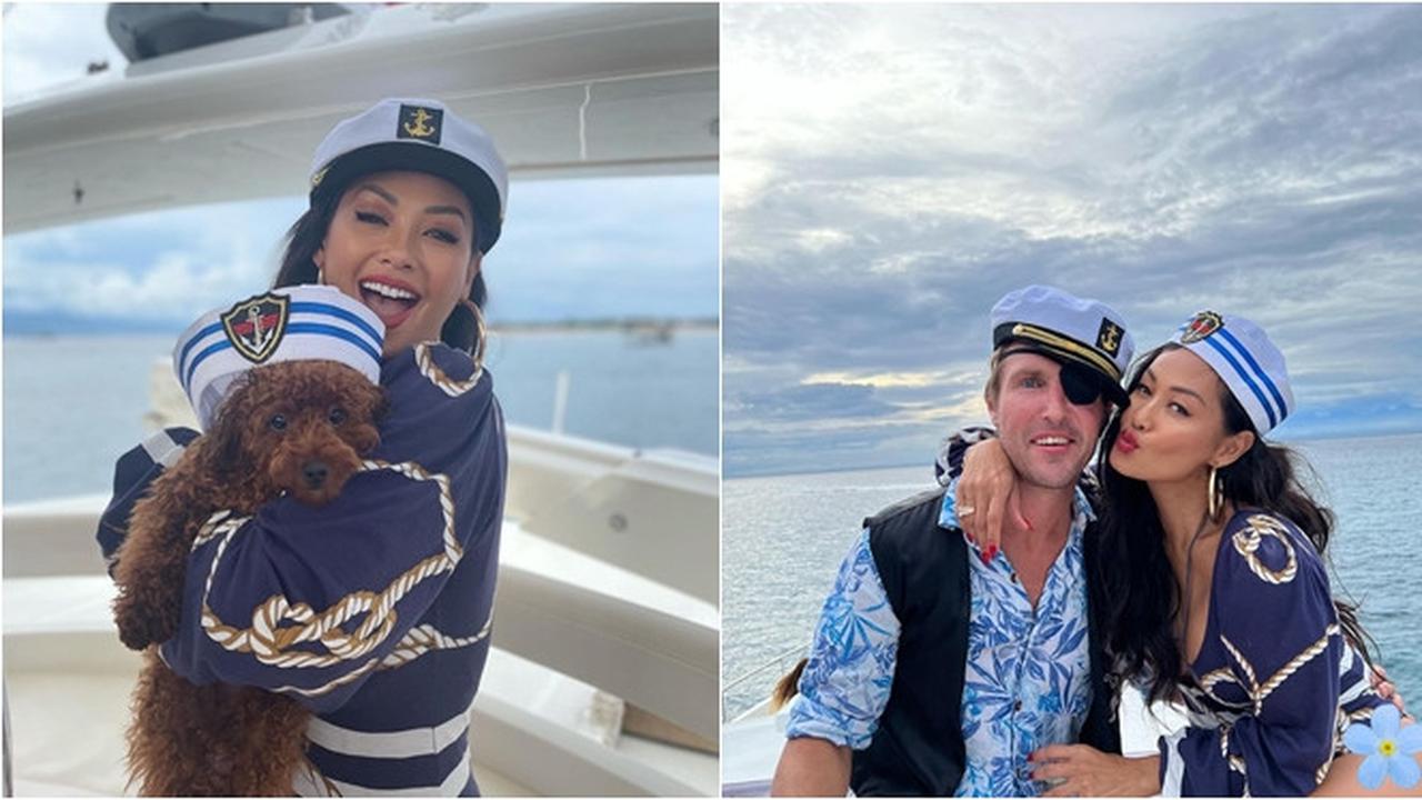 Tampil Pakai Baju Pelaut, Ini 7 Potret Indah Kalalo di Ulang Tahun Suami