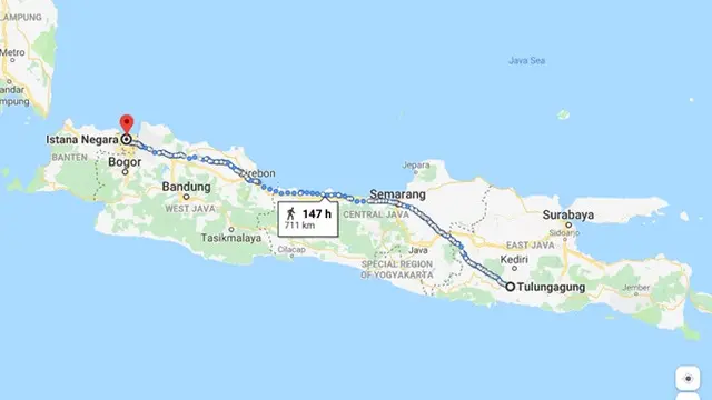 Pria Ini Jalan Mundur 700 Km dari Tulungagung ke Jakarta, Begini 4 Faktanya