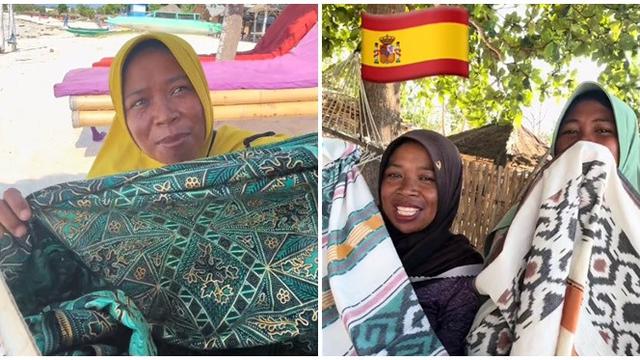 Viral Ibu Penjual Sarung di Lombok Fasih 3 Bahasa Asing,