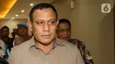 Ketua Komisi Pemberantasan Korupsi (KPK) nonaktif Firli Bahuri seusai menjalani pemeriksaan di Bareskrim Polri, Jakarta pada Rabu (27/12/2023). (Liputan6.com/Faizal Fanani)