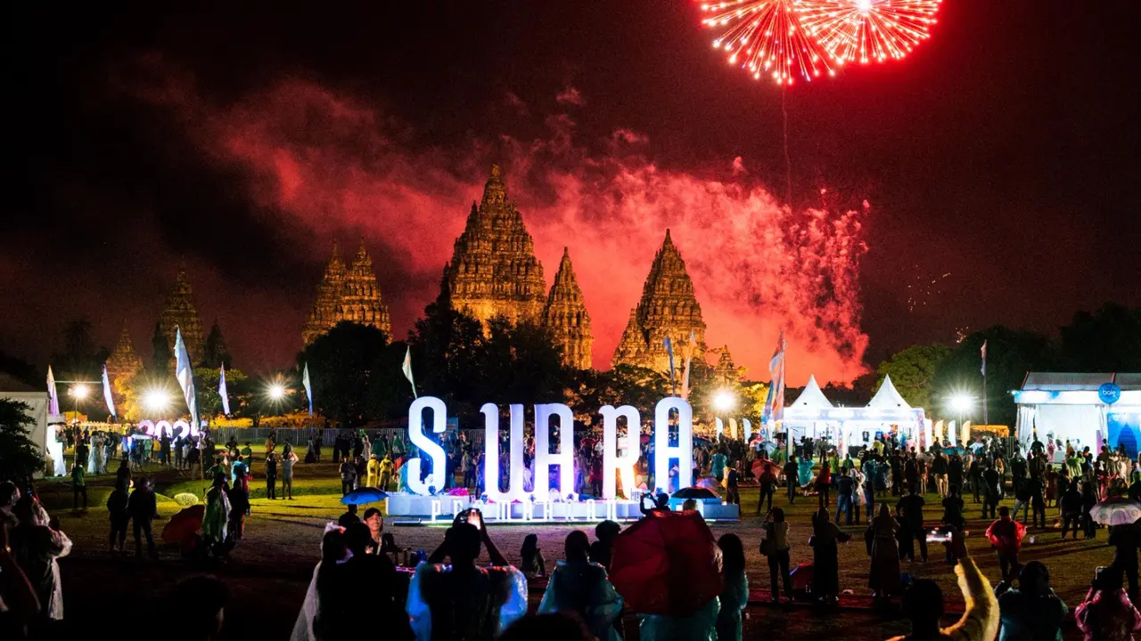 InJourney Destination Management, sukses menyelenggarakan malam pergantian tahun di destinasi ikonik yang dikelolanya, yakni Candi Prambanan, pada 31 Desember 2024