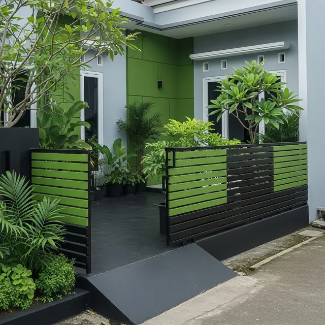 9 Kombinasi Warna Cat Teras dan Pagar Rumah Minimalis, Ciptakan Fasad Modern