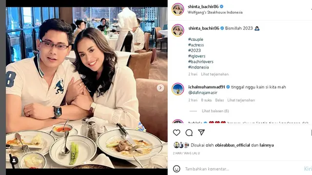 Shinta Bachir pamer kemesraan dengan pacar baru (Foto: Instagram @shinta_bachir86)
