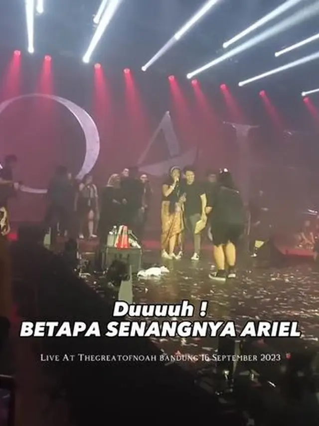 6 Potret Alleia Nyanyi Bareng Ariel Noah, Ayah Anak Sama-Sama Berkarisma