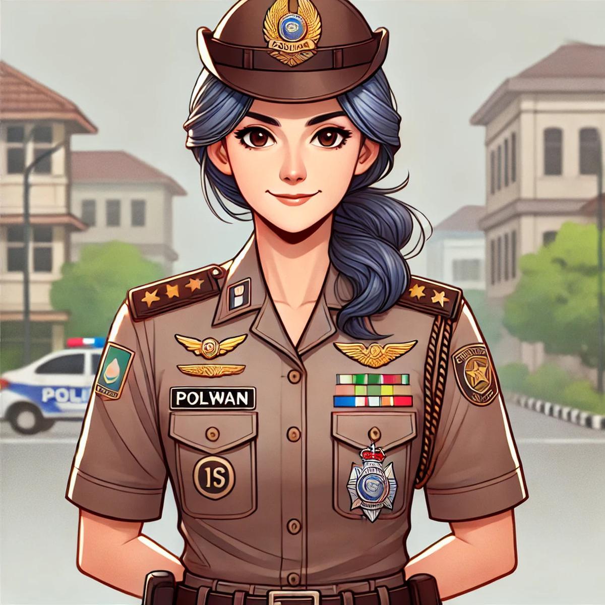 Ilustrasi Polwan