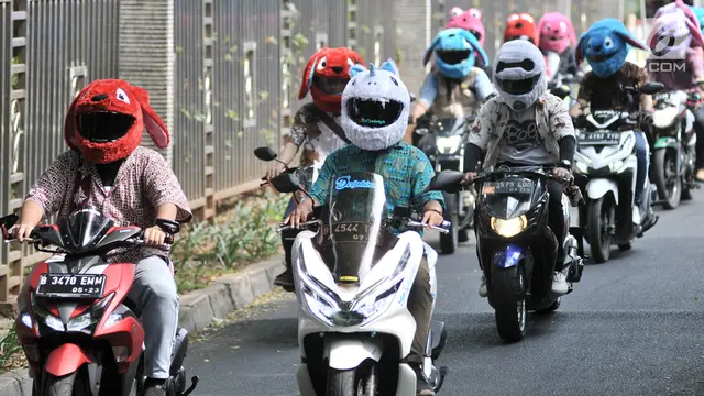 Konvoi Hari Pahlawan Bersama Pemotor Berhelm Elmo