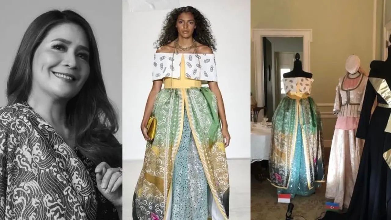 Batik Coreta  Louise  Tampil di Gala di Woodrow Wilson House Exhibition Washington DC, Amerika Serikat