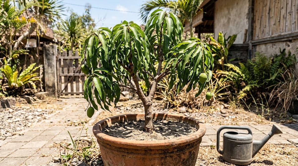 Stres Air untuk Memaksa Pembuahan Pohon Mangga