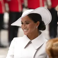 Meghan Markle dan Pangeran Harry. (AP Photo/Matt Dunham, Pool)