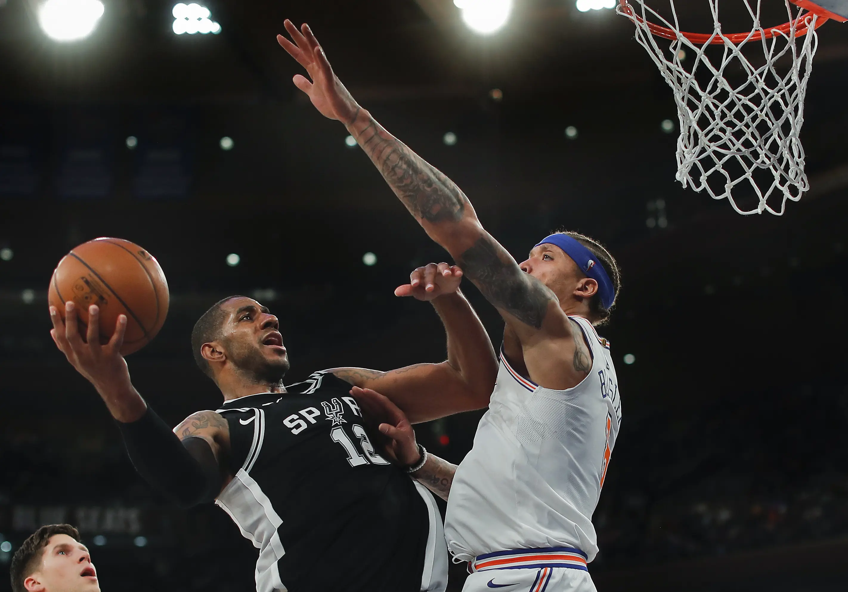 LaMarcus Aldrige tampil gemilang saat Spurs tekuk Knicks di lanjutan NBA  (AP Photo/Julie Jacobson)