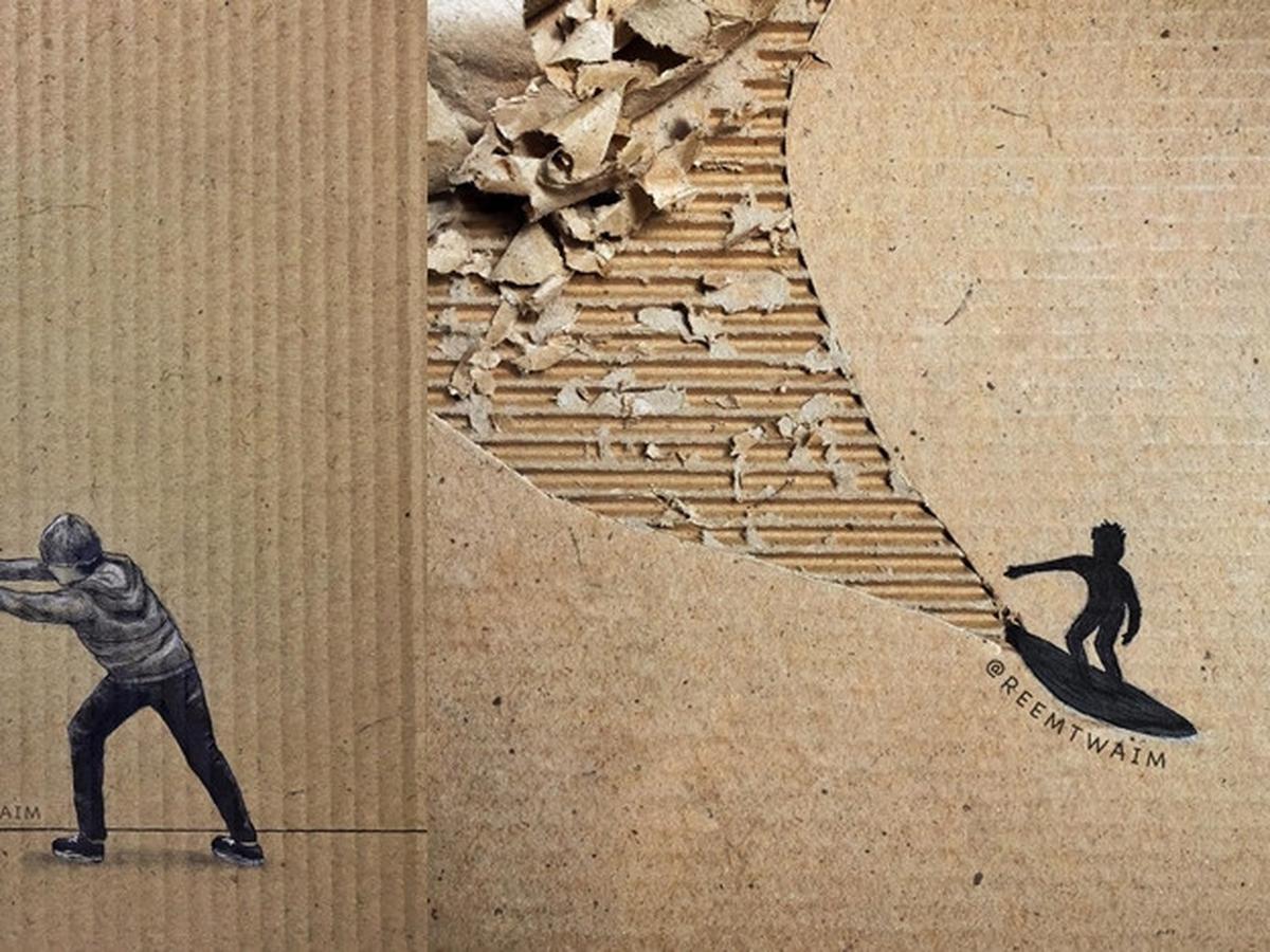 Kreatif Seniman Ubah Kardus Bekas Jadi Karya Seni Tiga Dimensi Citizen6 Liputan6 Com