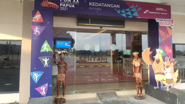 Angkasa Pura I terus melakukan pembenahan Bandara Sentani Jayapura untuk mendukung kesuksesan penyelenggaraan PON XX. (Dok AP I)