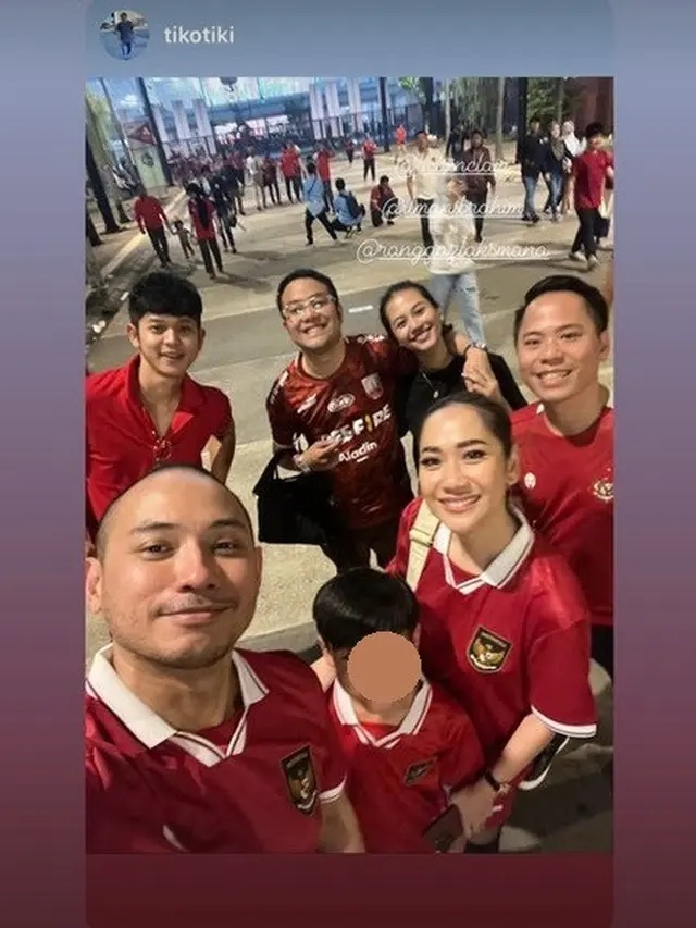 Artis Nonton Langsung Pertandingan Indonesia VS Argentina di GBK, Ada Kaesang sampai Rafatar