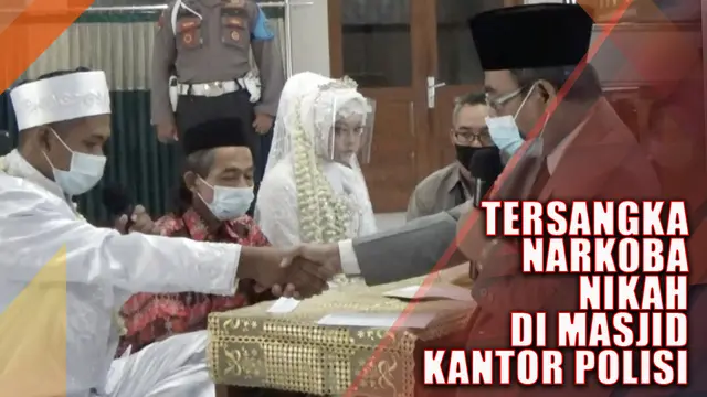 VIDEO: Tersangka Narkoba Menikah di Kantor Polisi, Setelah Sah Masuk Tahanan Lagi