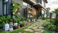 10 Inspirasi Dekorasi Halaman Rumah Menggunakan Galon Bekas yang Tidak Terlihat Murahan