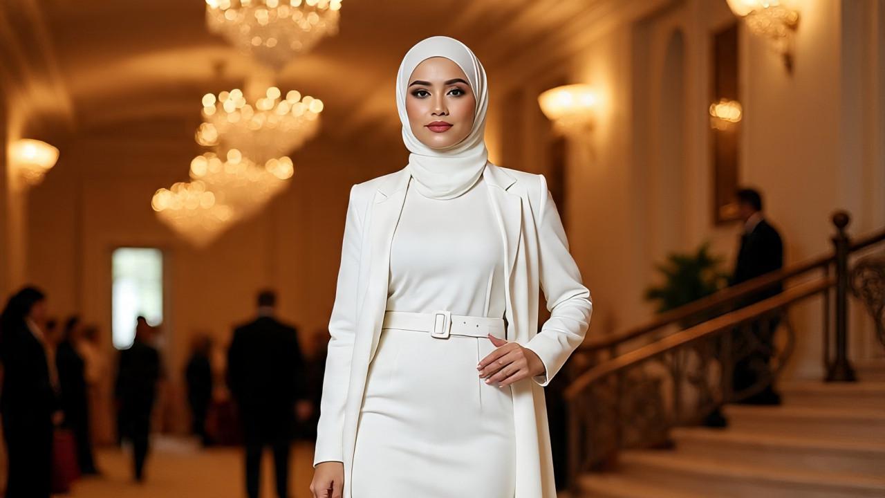 Ilustrasi Dress Putih