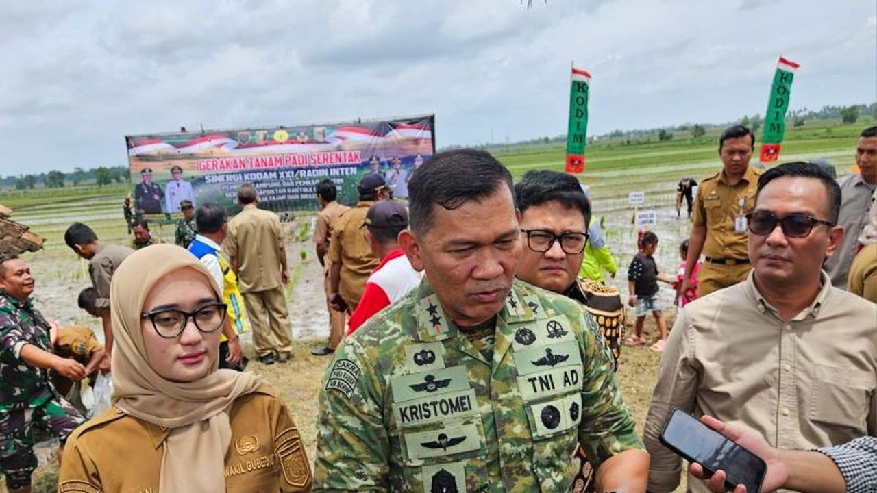 Kodam XXI Gelar Tanam Padi Serentak di Lampung, Perkuat Ketahanan Pangan Nasional