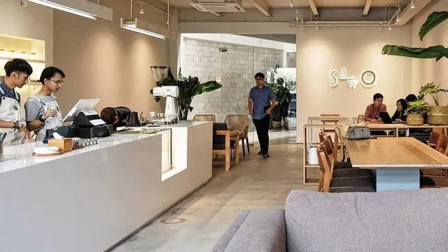 Desain Kafe Kekinian Serba Putih di Bandung Ala Atelier Ara