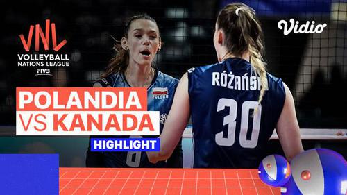 VIDEO: Highlights Volleyball Nations League Putri, Polandia Raih Kemenangan Sengit Melawan Kanada