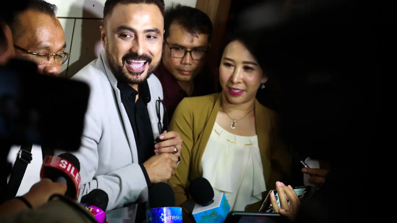 Rizal Djibran di Polda Metro Jaya, Rabu (15/3/2023)