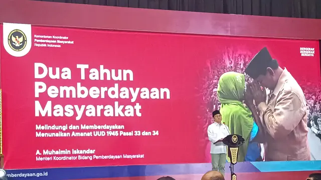 Menteri Koordinator Bidang Pemberdayaan Masyarakat (Menko PM) Muhaimin Iskandar (Cak Imin). (Liputan6.com/Alya)