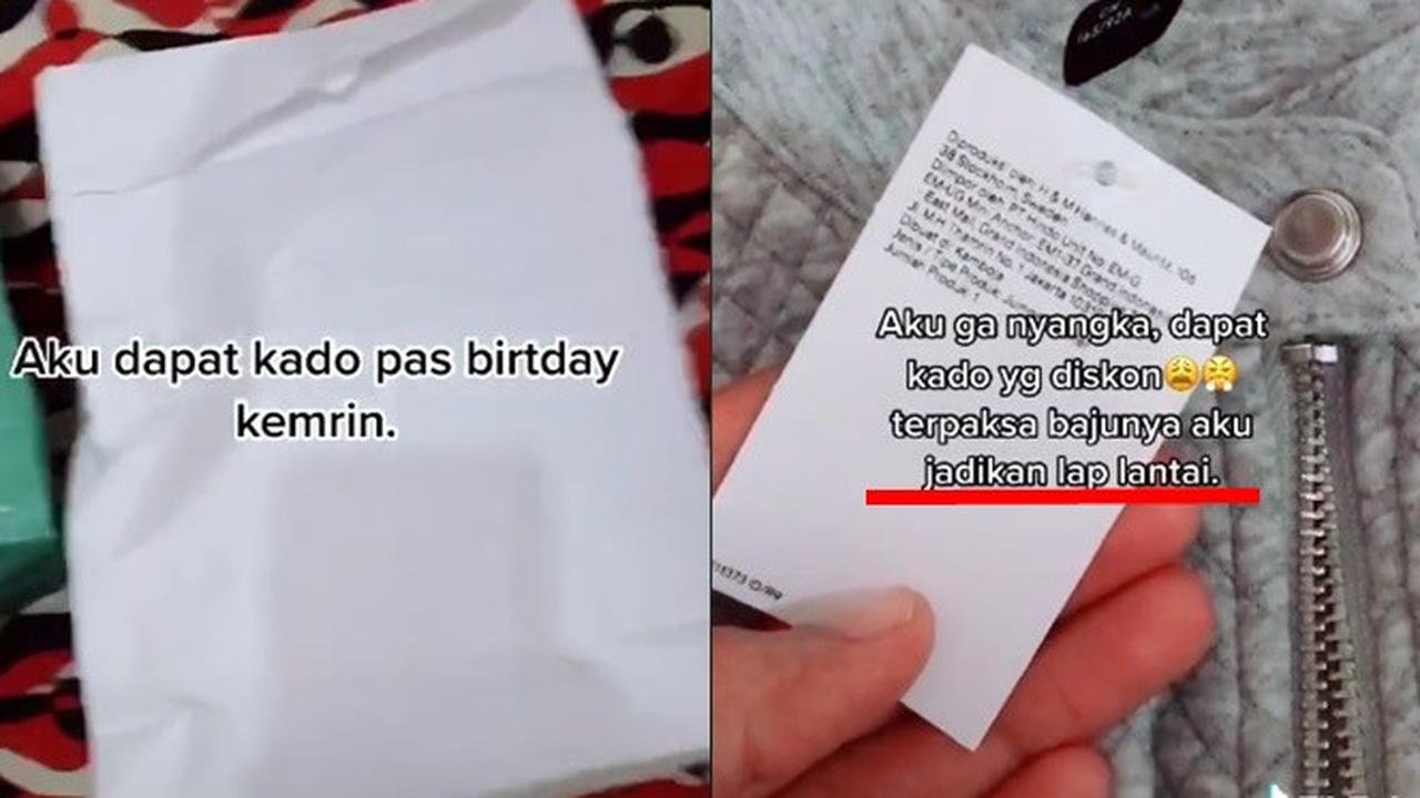 Kesal Dapat Kado Diskonan, Cowok Ini Pakai Untuk Keset