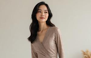 Model Dress Brokat Minimalis Tanpa Payet/ Ilustrasi AI