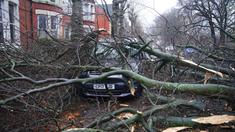 Pertandingan Merseyside derby antara Everton dan Liverpool yang dijadwalkan berlangsung pada hari Sabtu (7/12/2024) telah resmi ditunda akibat cuaca buruk yang disebabkan oleh badai Darragh. (Peter Byrne/PA via AP)
