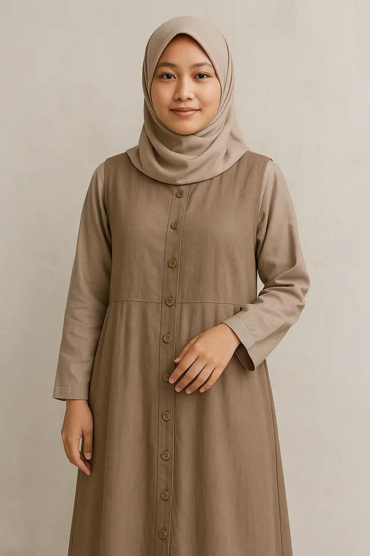 5 Model Gamis Rompi Terbaru 2025, Berikan Kesan Modern sekaligus Sopan