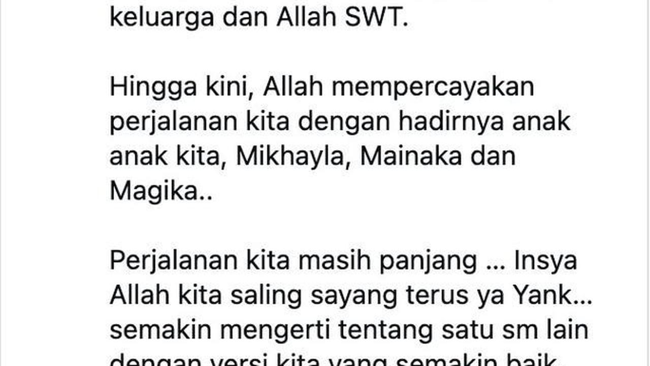 Nia Ramadhani dan Ardi Bakrie Rayakan Ultah Pernikahan ke-16, Bahas Gengsi dalam Rumah Tangga