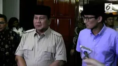 Pasangan capres cawapres Prabowo Subianto-Sandiaga Uno mengatakan siap membantu pemerintah untuk mengatasi dampak akibat gempa dan tsunami Palu.