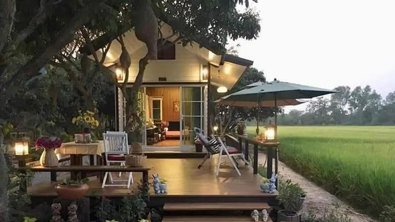 7 Inspirasi Desain Rumah Mepet Sawah, Sejuk dengan Pemandangan Alami