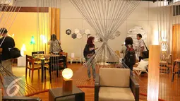 IDDC akan menjadi wadah kolaborasi antara pelaku usaha dengan desainer yang akan melahirkan produk-produk berbasis disain yang bernilai tambah dan mampu bersaing secara global, Jakarta, Kamis (29/9). (Liputan6.com/Angga Yuniar)