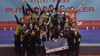 Tim putri TNI AU optimitis akan mengalahkan juara bertahan Bank Jatim pada putaran pertama final four Livodi Divisi Utama 2022 di GOR&nbsp;Kimageti, Magetan, Jumat, 4 Oktober. (foto: PBVSI)