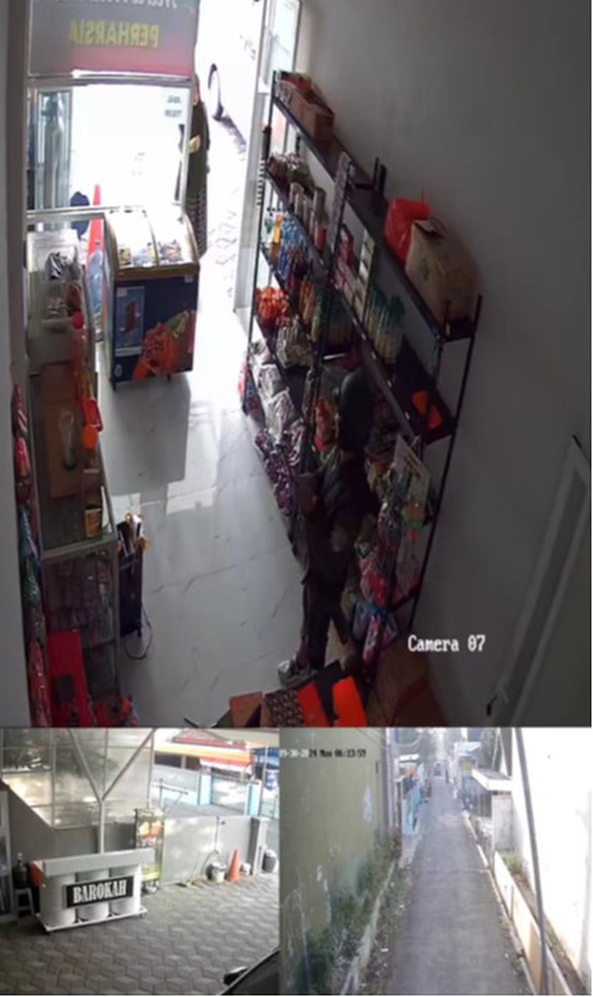Viral Aksi Maling Berhasil Curi Dompet di Toko Makanan, Aksinya Terekam CCTV