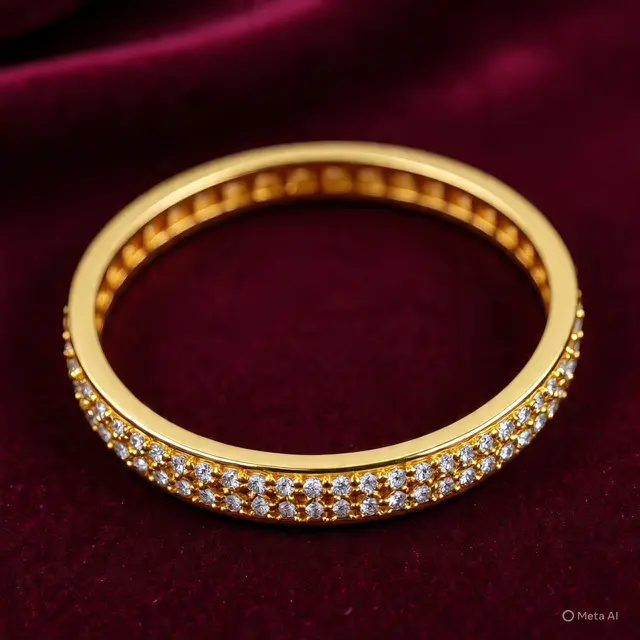 Gelang 8 Gram Emas 24 Karat Model Bangle