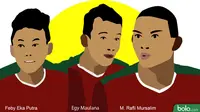 3 Pemain Timnas Indonesia Paling Produktif (Bola.com/Adreanus Titus)