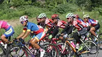 Tim Indonesia menjuarai etape dua kategori tim Jelajah Wanita Malaysia 2016, Jumat (28/10/2016). (PB ISSI)