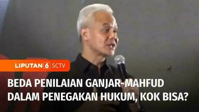 VIDEO: Ganjar Nilai Rapor Penegakan Hukum dan HAM Jokowi Buruk, Mahfud Sebaliknya, Kok Bisa?