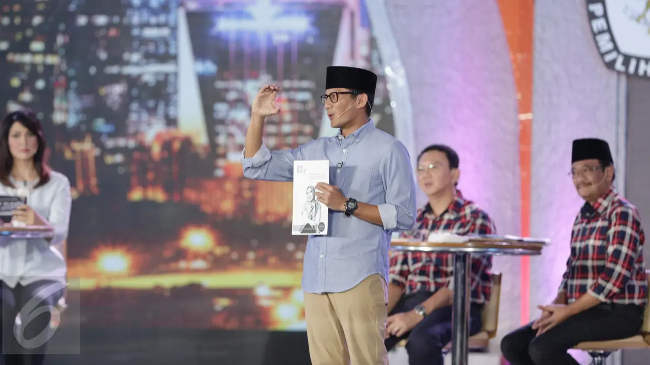 Gaya Paslon Cagub dan Cawagub Dalam Debat Pilkada DKI