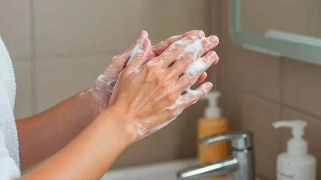 Washing hand