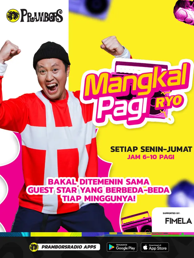 Ryo Wicaksono hadir dalam program pagi Prambors "Mangkal Pagi Ryo".
