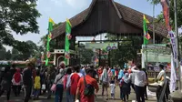 Lebaran Betawi 2017 di Setu Babakan, Jakarta Selatan (Liputan6.com/Devira)