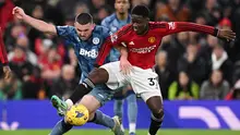 Sementara gol Aston Villa dipersembahkan John McGinn dan Leander Dendoncker. (Oli SCARFF / AFP)