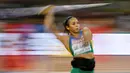 Atlet Brasil, Jucilene De Lima, sedang beraksi di nomor lempar lembing putri Kejuaraan Dunia Atletik 2015 di Stadion Nasional, Beijing, Tiongkok. (28/8/2015). (Reuters/Phil Noble)