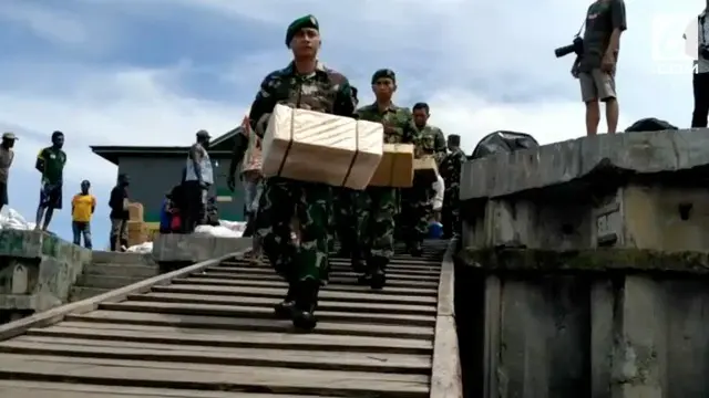 218 Satgas Kesehata KLB campak dan gizi buruk kembali disebar ke seluruh pelosok kampung di Papua.